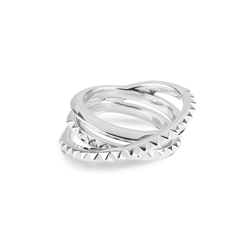Entwined Serpent Ring – Silver